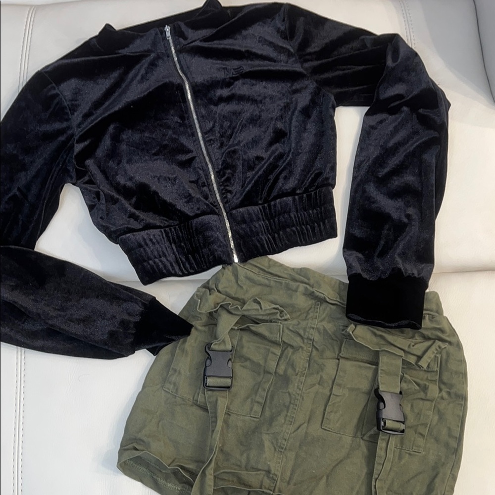 Calvin Klein Black Bomber Jacket Athletic Style